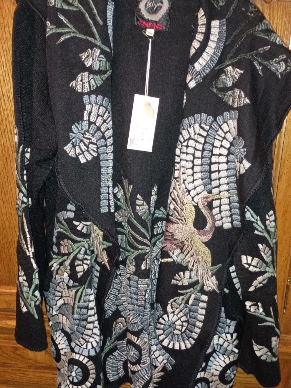 New Sz L Johnny Was Biya Ruth Embroidered Cardigan - Picture 5 of 11